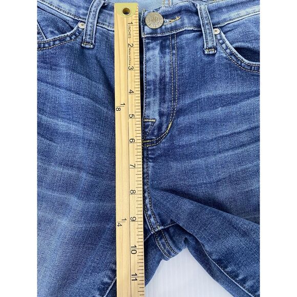 Rock & Republic Berlin Skinny Jeans Women Sz 8M (Fit 31x30) whiskered Blue Denim - Picture 7 of 12